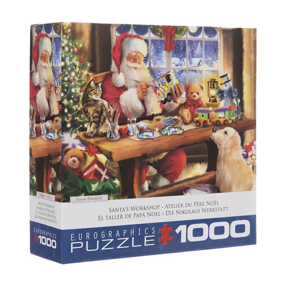 Puzzle 1000 pièces - L'atelier du Père Noël –