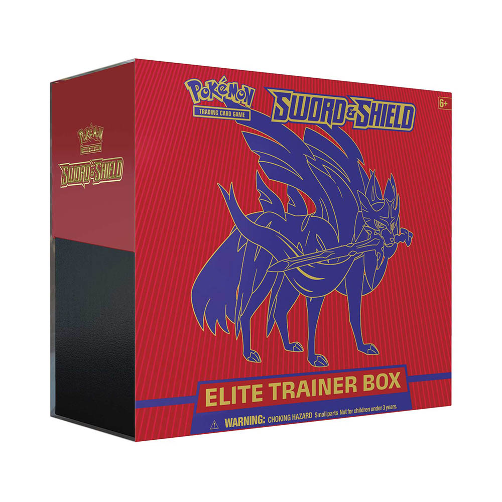 Pokemon TCG ETB - Sword & Shield Base Set - Zacian - TCGNerd.com TCG Nerd Pokemon TCG ETB - Sword & Shield Base Set - Zacian - TCGNerd.com TCG Nerd