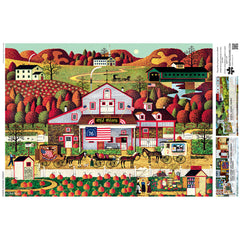 Buffalo 1000pc Puzzle - Charles Wysocki - Autumn Farms