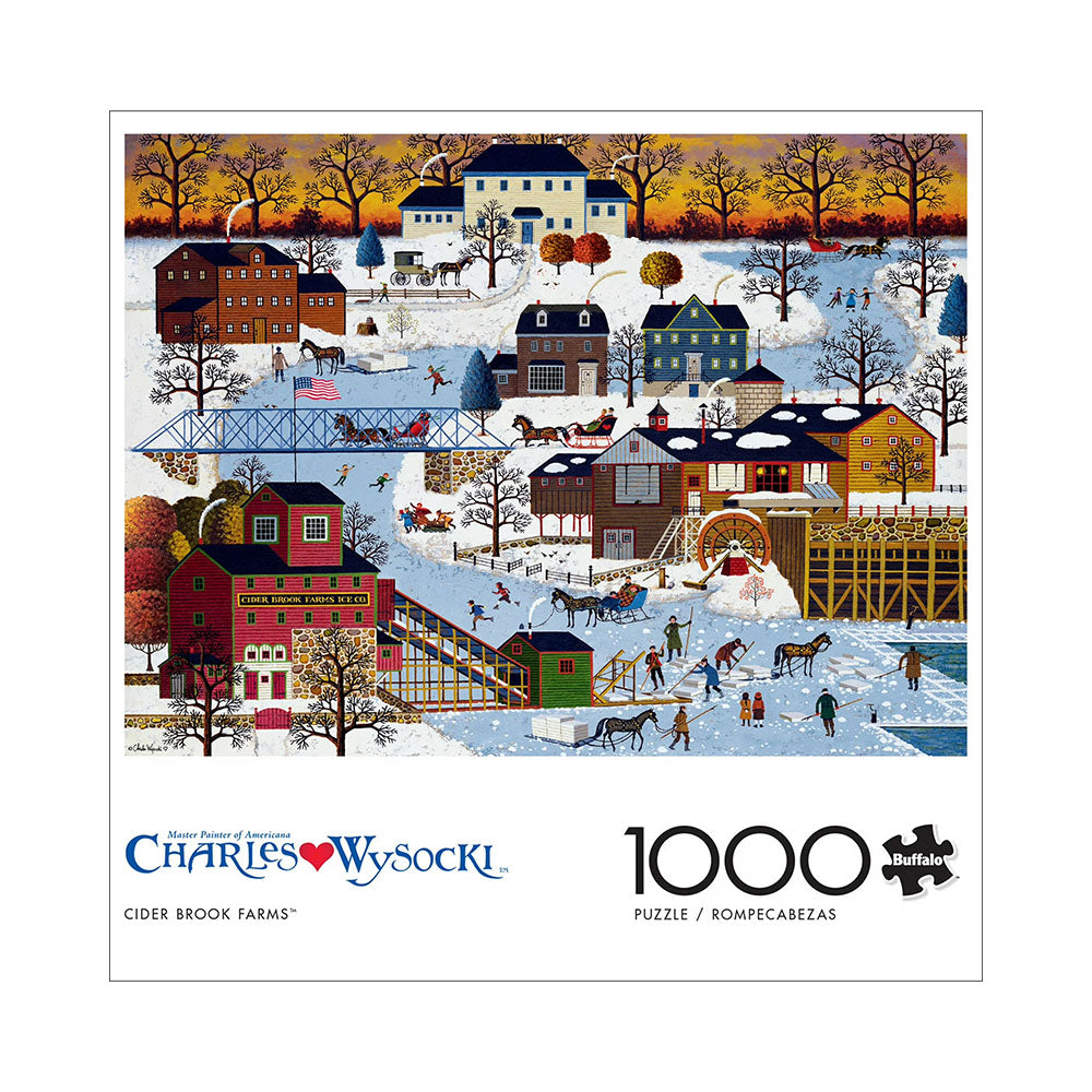 Buffalo 1000pc Puzzle - Charles Wysocki - Cider Brook Farms Main image