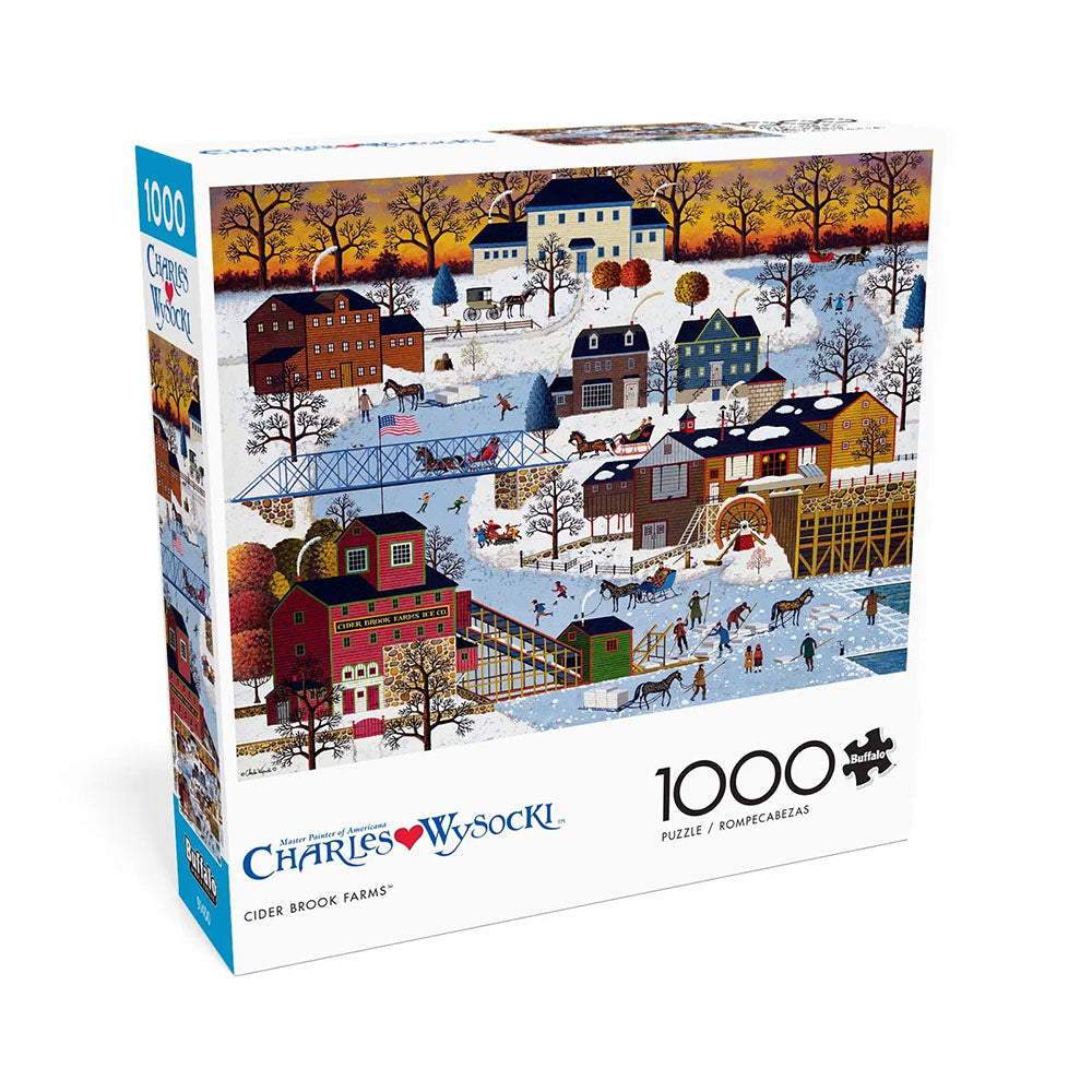 Buffalo 1000pc Puzzle - Charles Wysocki - Cider Brook Farms