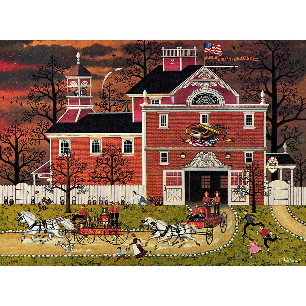 Buffalo 1000pc Puzzle - Charles Wysocki - Fire! Secondary image