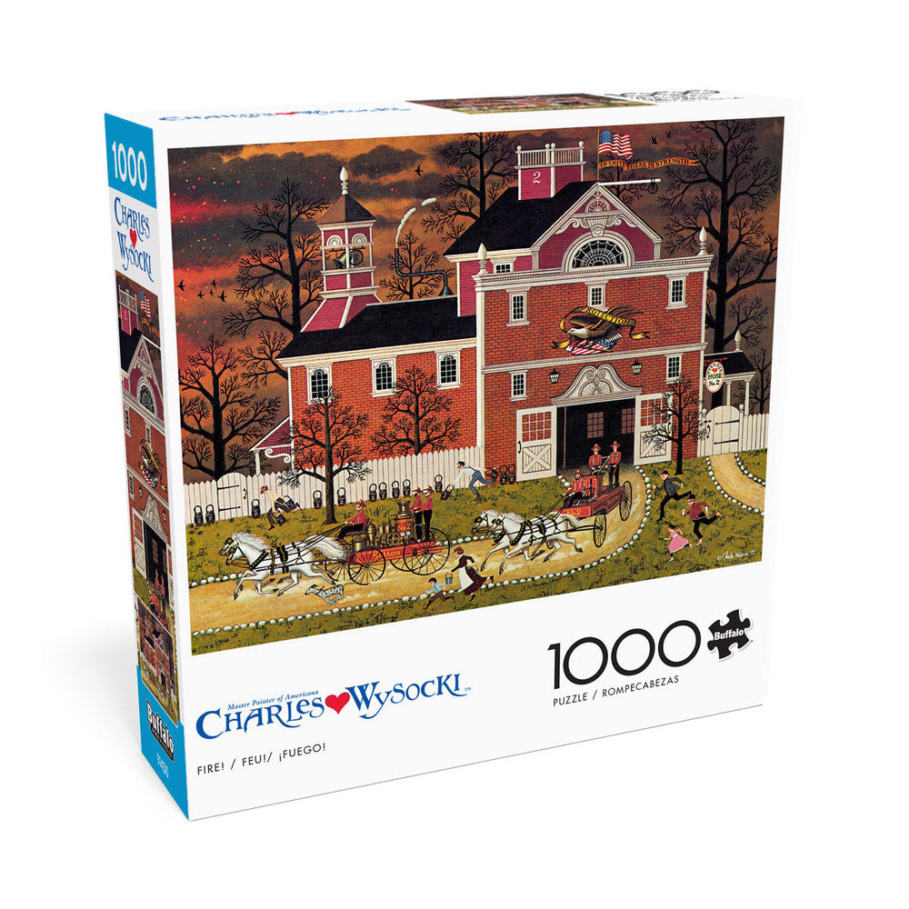 Buffalo 1000pc Puzzle - Charles Wysocki - Fire!