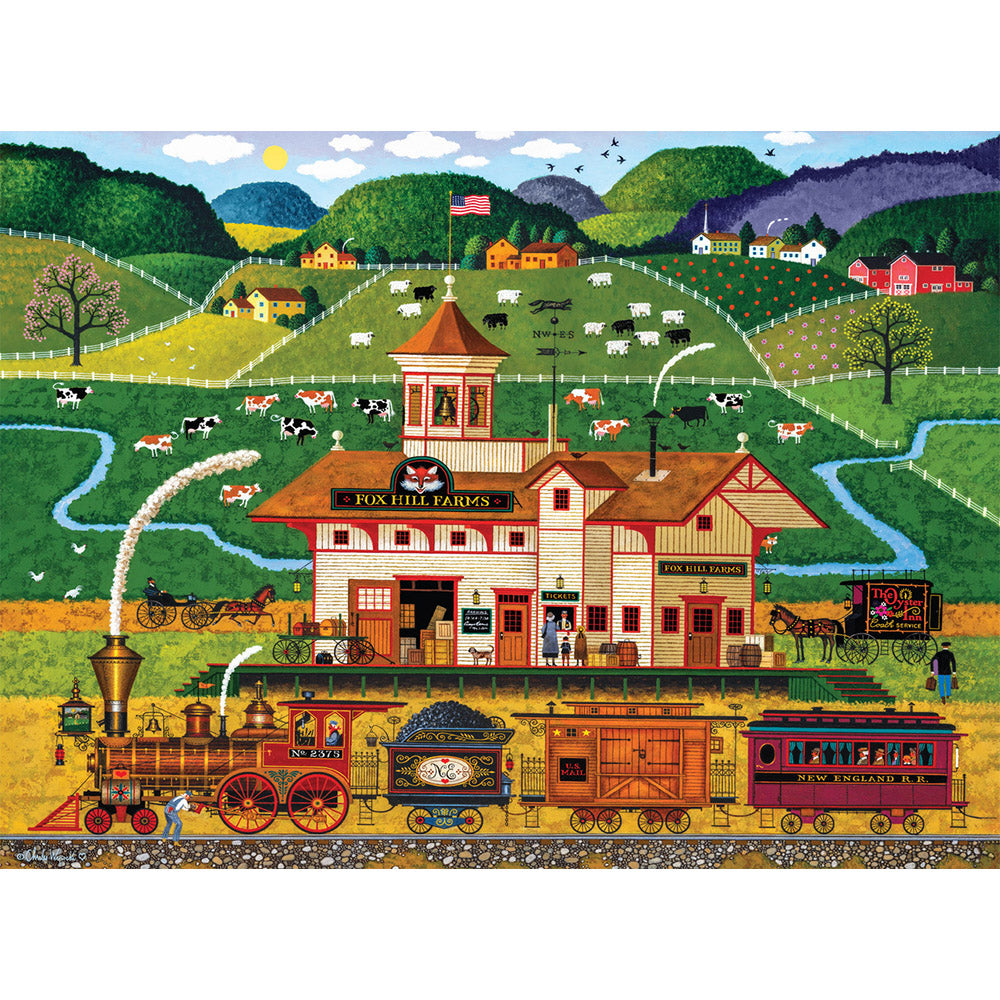 Buffalo 1000pc Puzzle - Charles Wysocki - Fox Hills Farms Secondary image