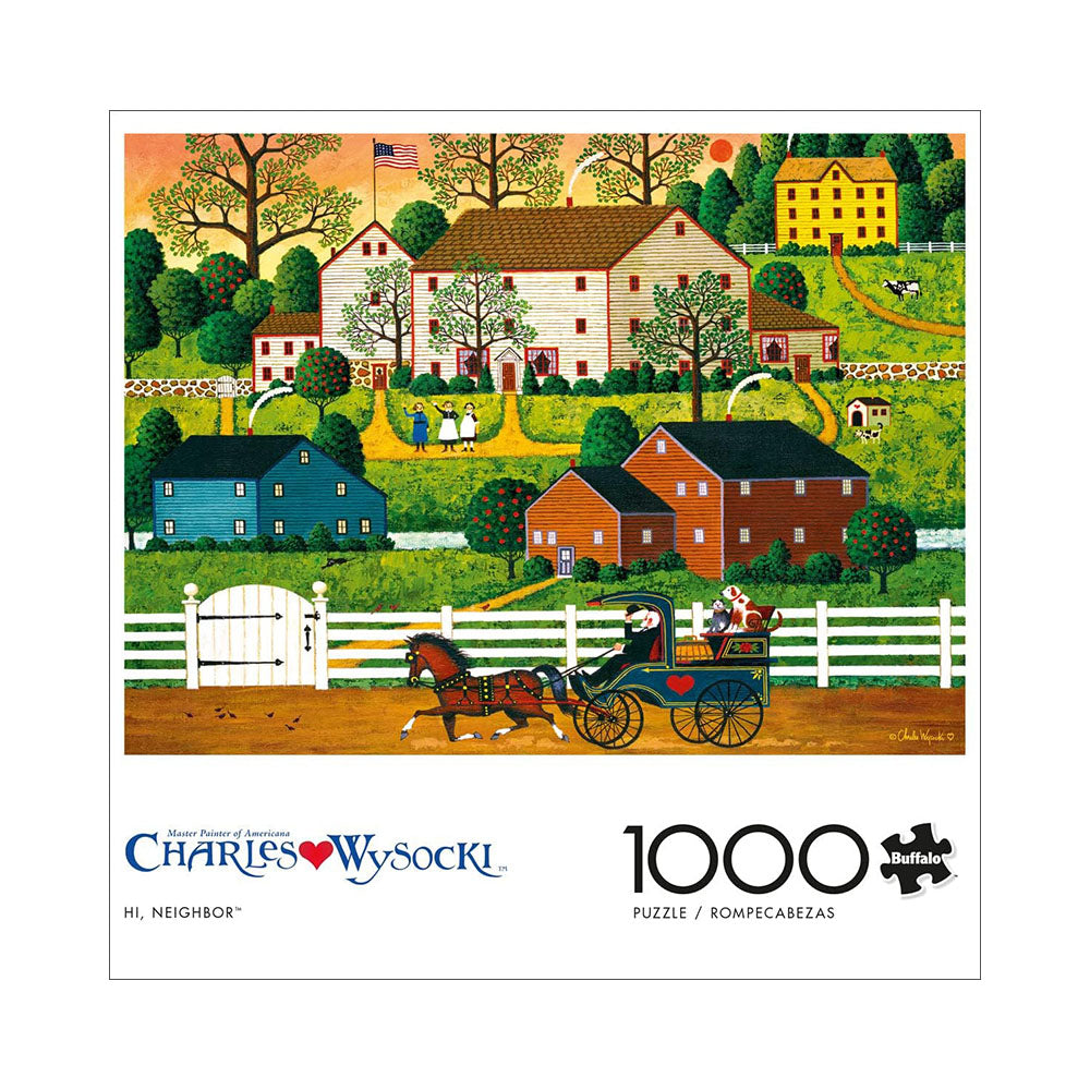 Buffalo 1000pc Puzzle - Charles Wysocki - Hi Neighbor Main image