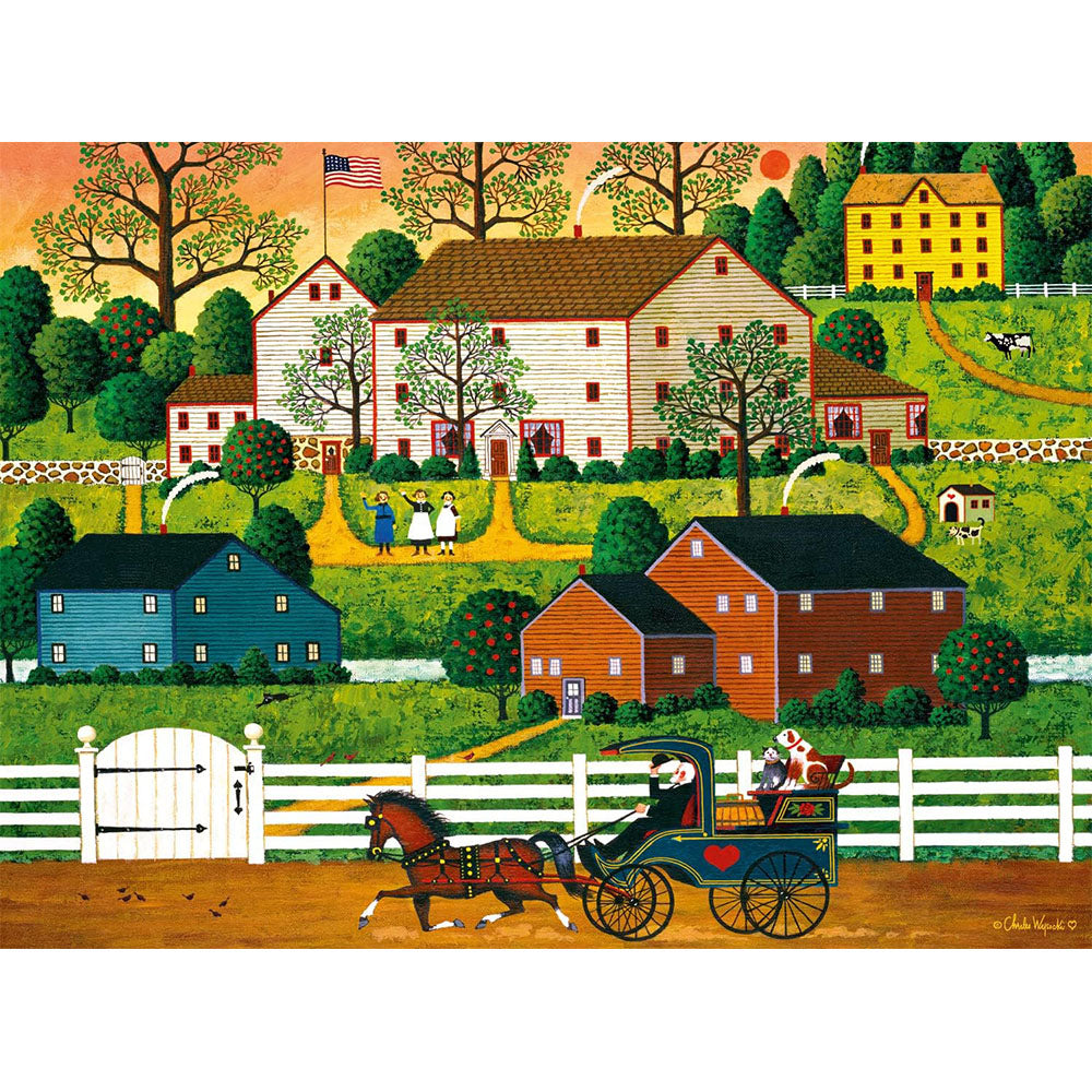 Buffalo 1000pc Puzzle - Charles Wysocki - Hi Neighbor Secondary image