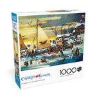 Buffalo 1000pc Puzzle - Charles Wysocki - Ice Riders On the Chesapeake Bay