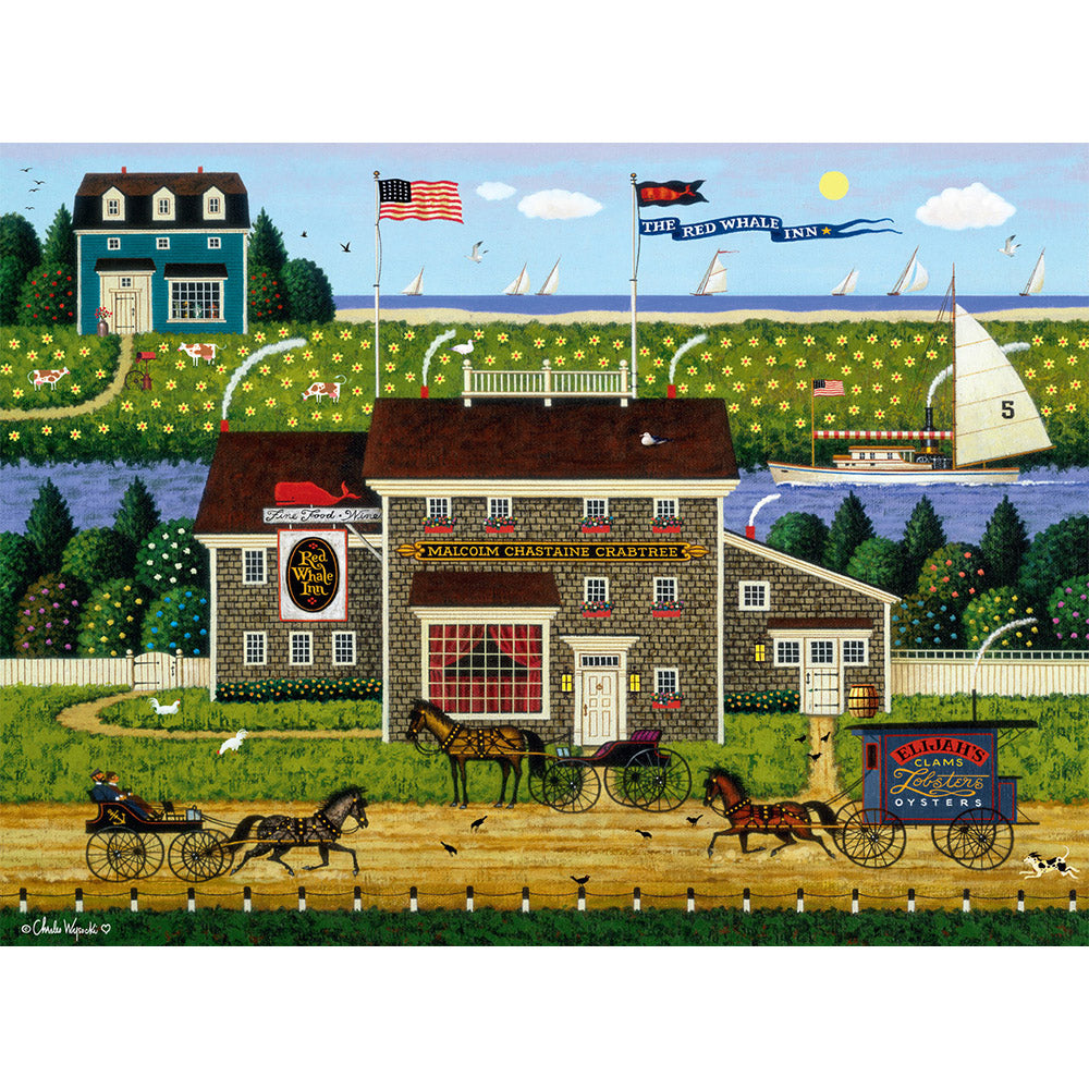 Buffalo 1000pc Puzzle - Charles Wysocki - Red Whale Inn