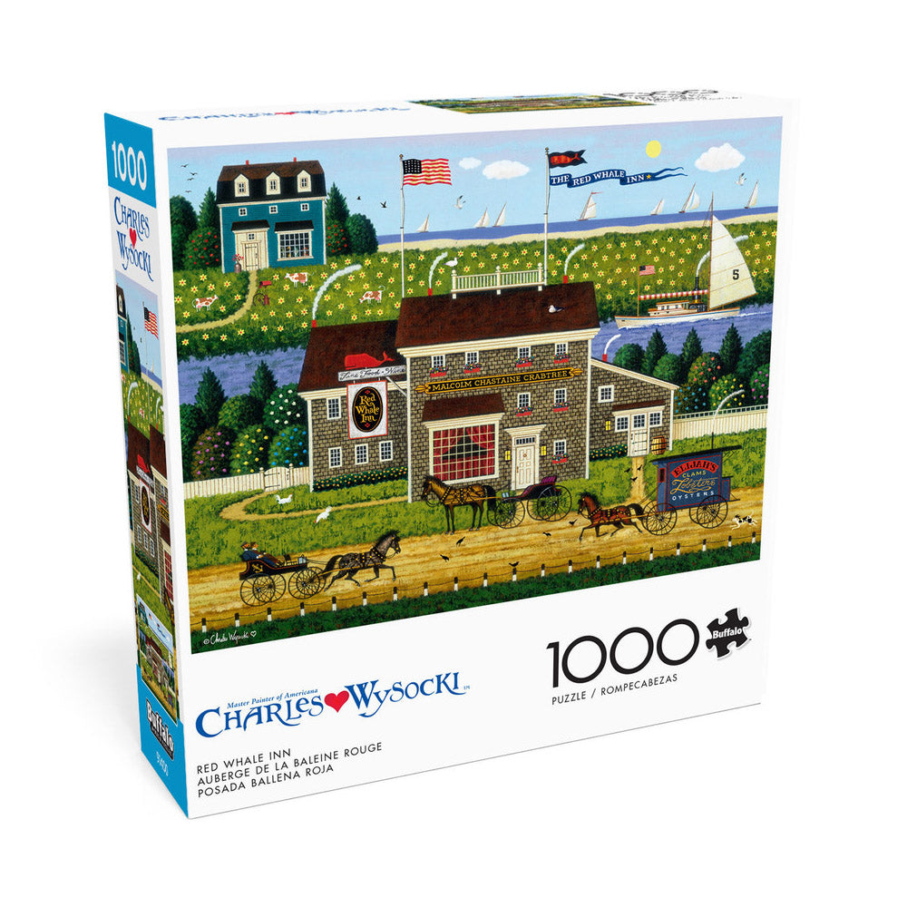 Buffalo 1000pc Puzzle - Charles Wysocki - Red Whale Inn