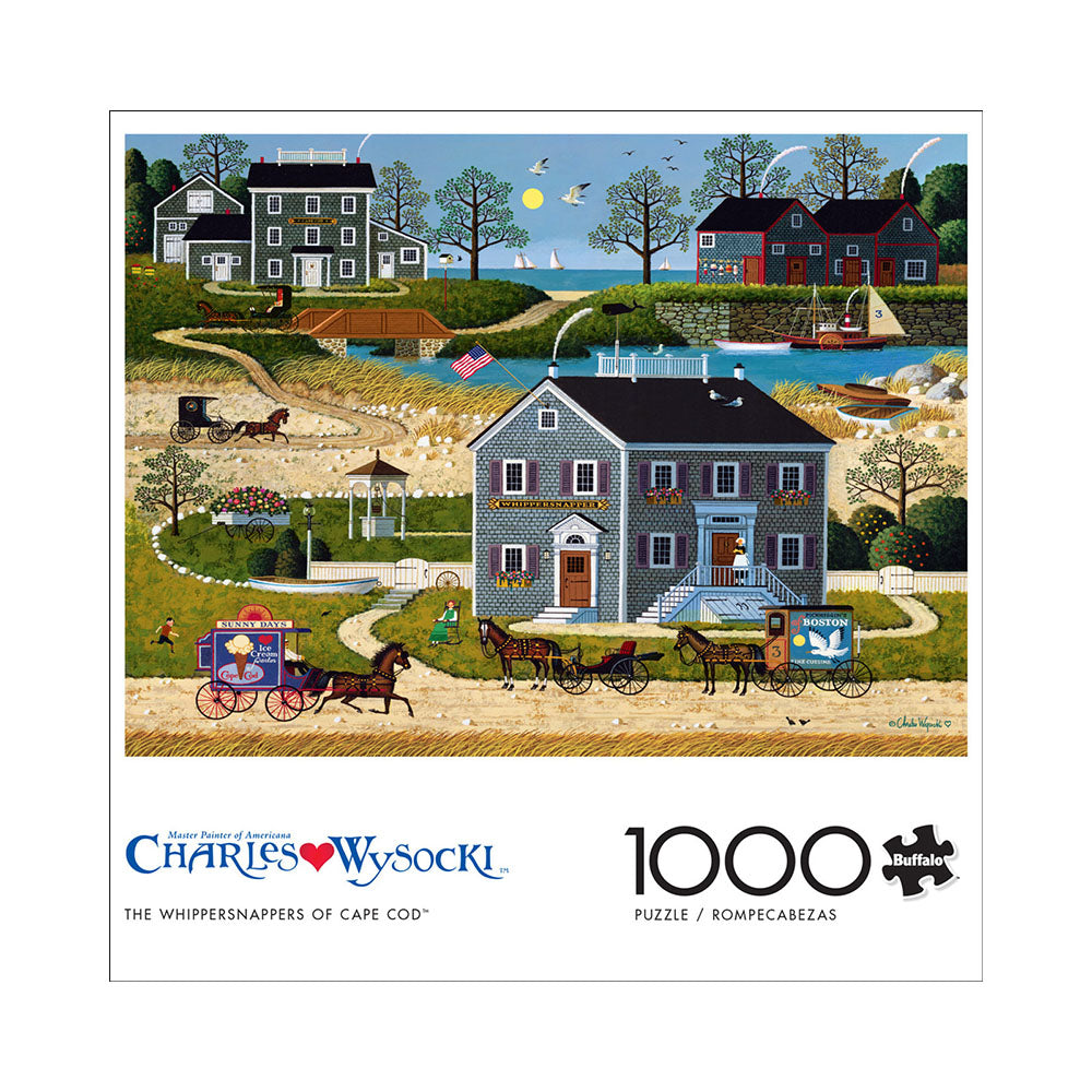 Buffalo 1000pc Puzzle - Charles Wysocki - The Whippersnappers of Cape Cod Main image