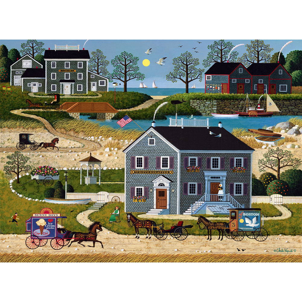 Buffalo 1000pc Puzzle - Charles Wysocki - The Whippersnappers of Cape Cod Secondary image