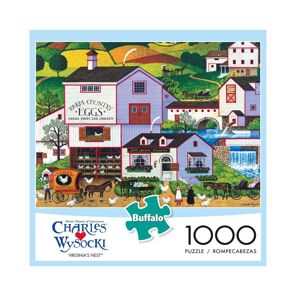 Buffalo 1000pc Puzzle - Charles Wysocki - Virginia's Nest