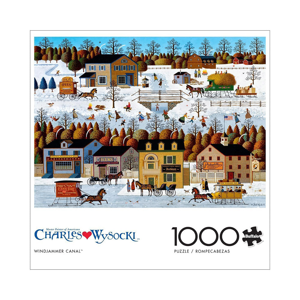 Buffalo 1000pc Puzzle - Charles Wysocki - Windjammer Canal Main image