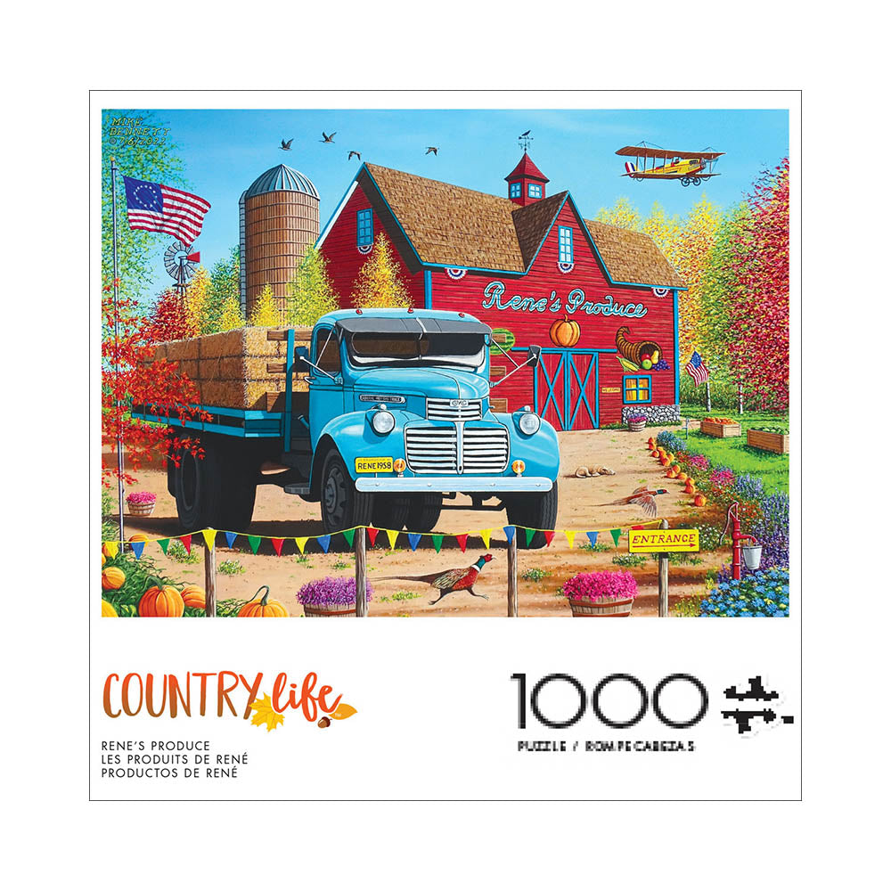 Buffalo 1000pc Puzzle - Country Life - Rene's Produce Main image