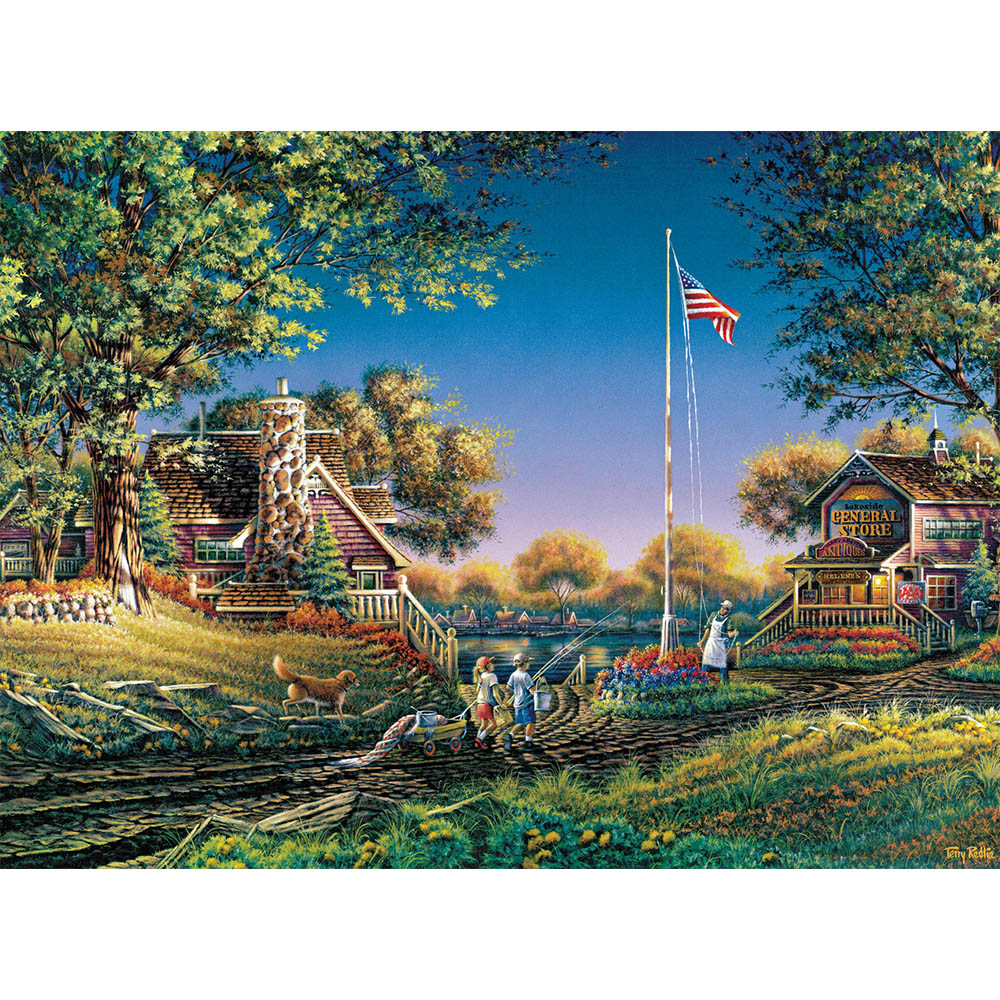 Buffalo 1000pc Puzzle - Terry Redlin - Good Morning, America! Secondary image