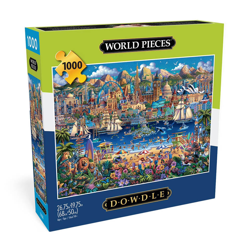 Dowdle 1000pc Puzzle - World Pieces