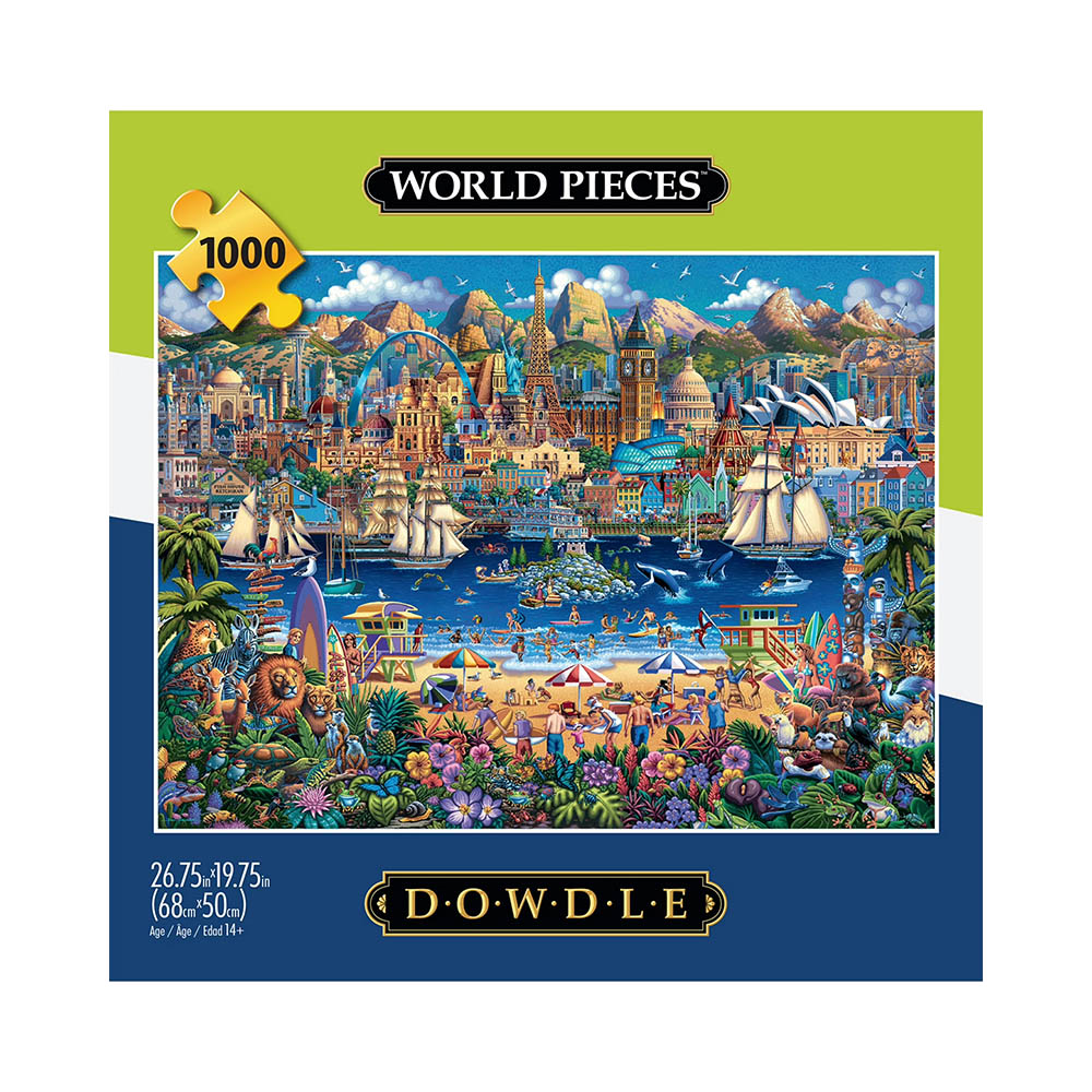 Dowdle 1000pc Puzzle - World Pieces