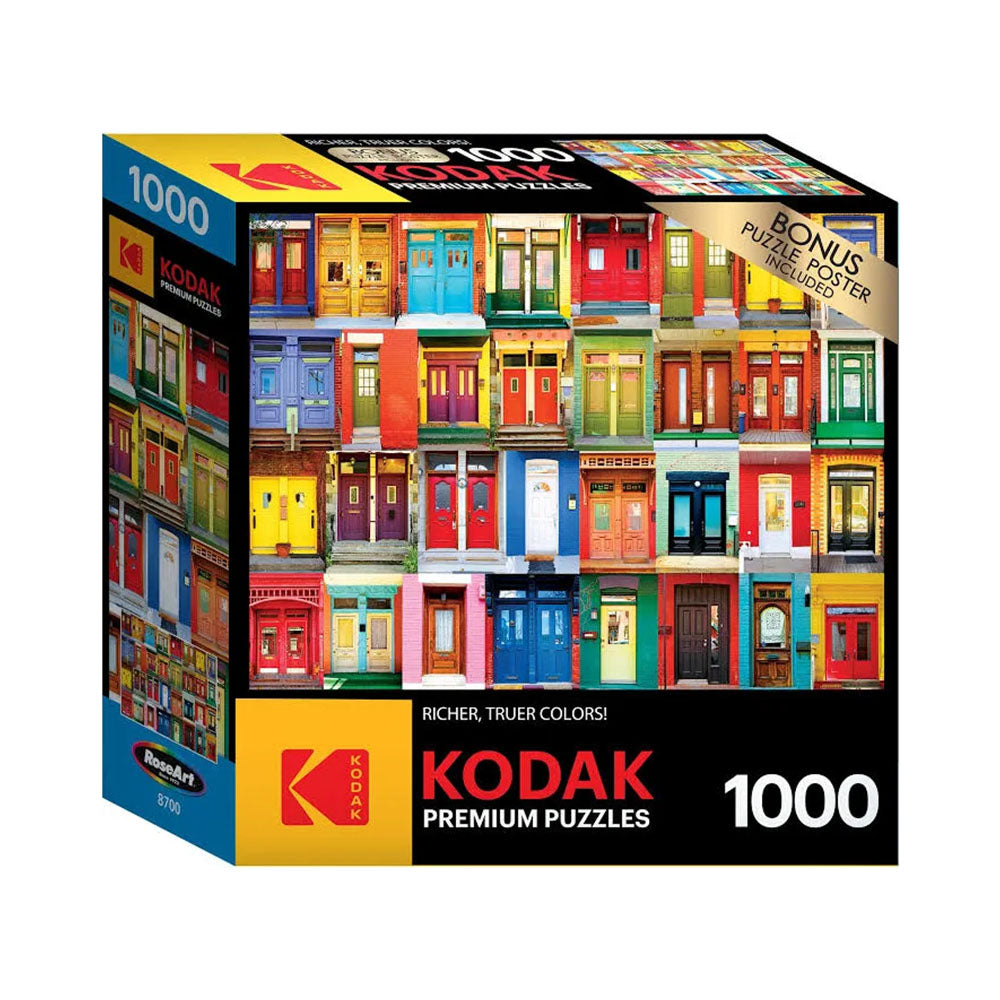 Kodak 1000pc Puzzle - Colorful Montreal Doors