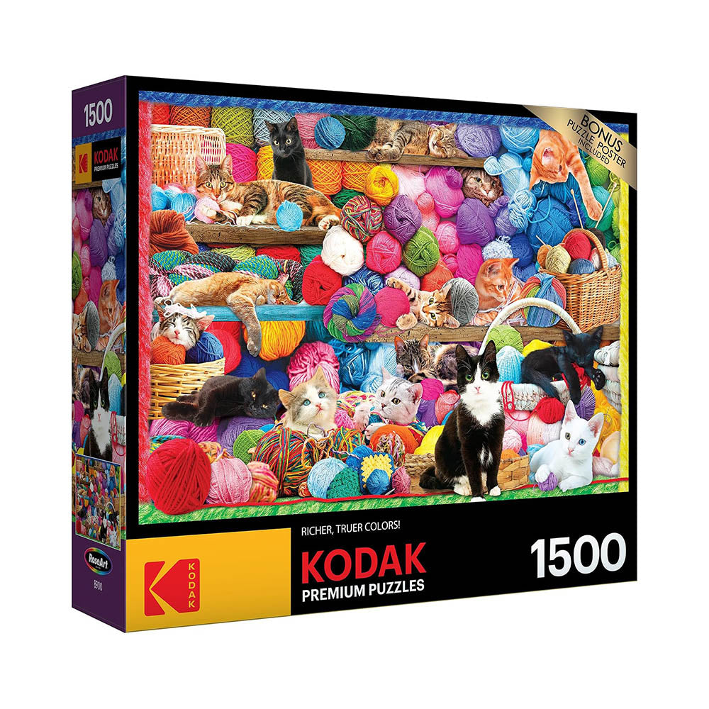 Kodak 1500pc Puzzle - Cats and Yarn