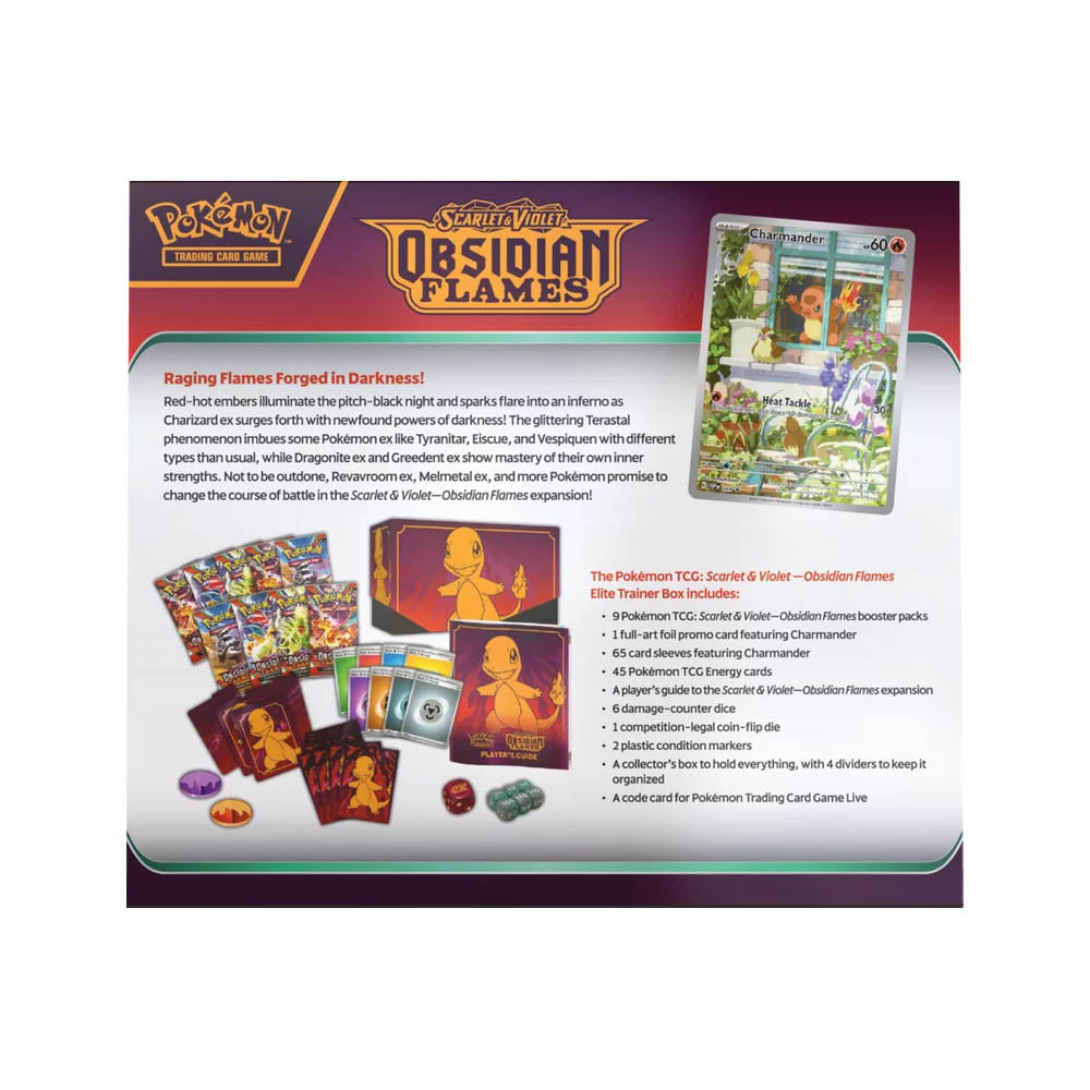Pokemon TCG Elite Trainer Box - Scarlet & Violet: Obsidian Flames Secondary image