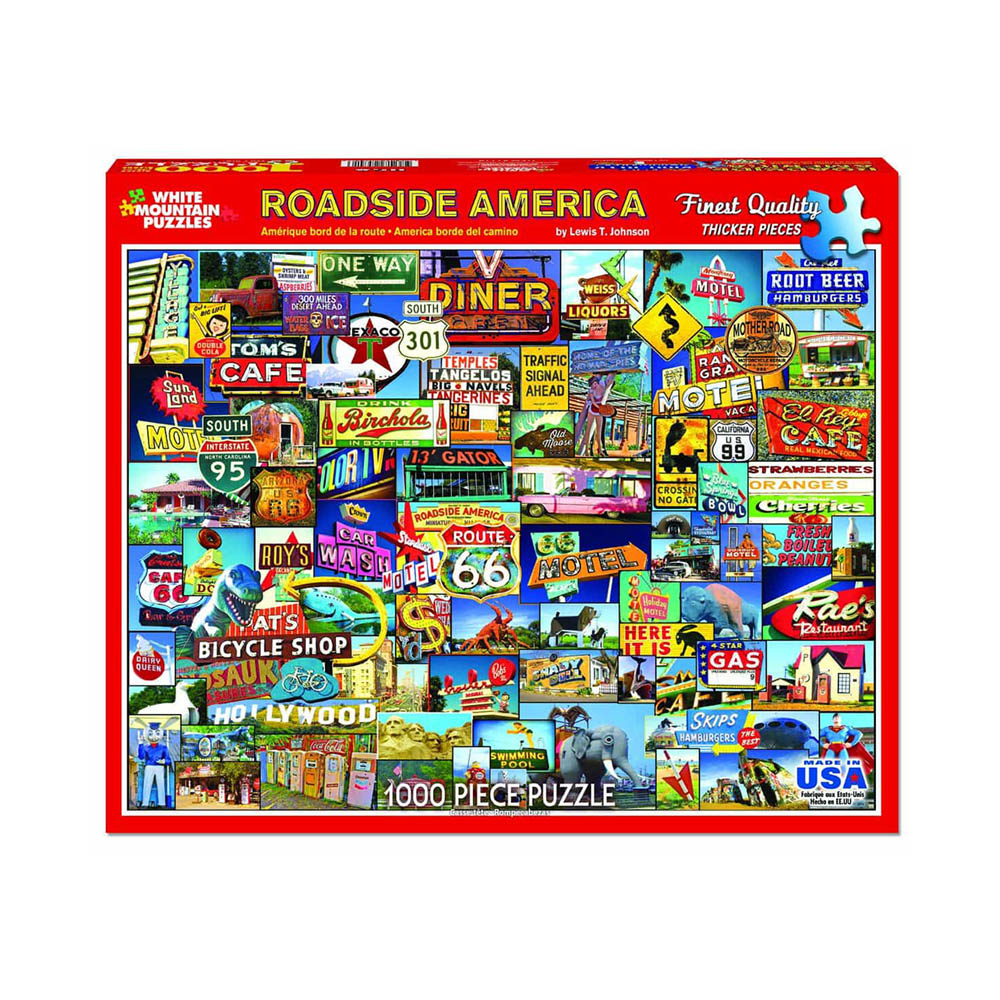 White Mountain 1000pc Puzzle - Roadside America