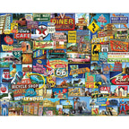 White Mountain 1000pc Puzzle - Roadside America