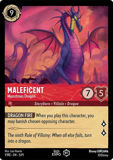 Lorcana D23 - Maleficent: Monstrous Dragon Main image