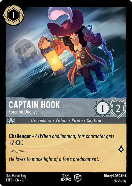 Lorcana D23 - Captain Hook: Forceful Duelist Main image