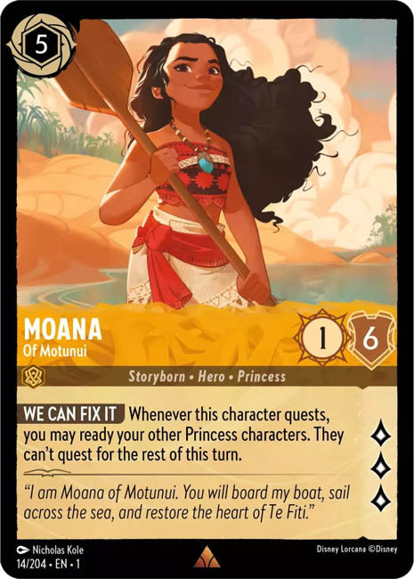 Lorcana TFC - Moana of Motunui Main image