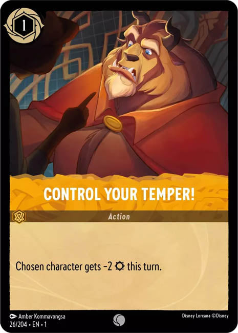 Lorcana TFC - Control Your Temper! Main image