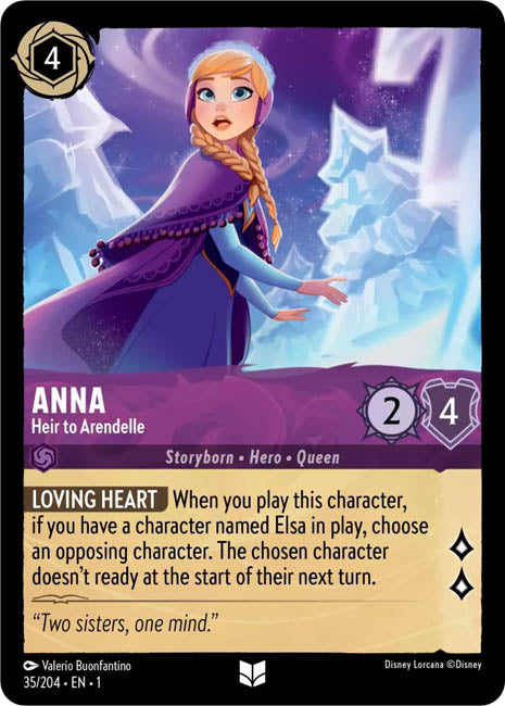Lorcana TFC - Anna: Heir to Arendelle