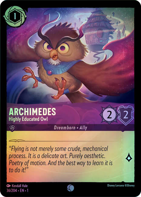 Lorcana TFC - Archimedes: Highly Educated Owl Secondary image