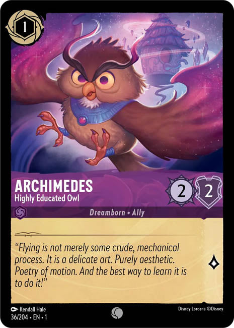 Lorcana TFC - Archimedes: Highly Educated Owl Main image