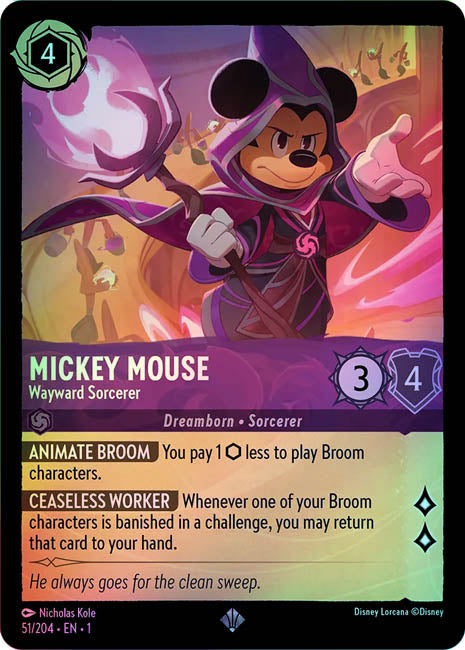 Lorcana TFC - Mickey Mouse: Wayward Sorcerer Secondary image