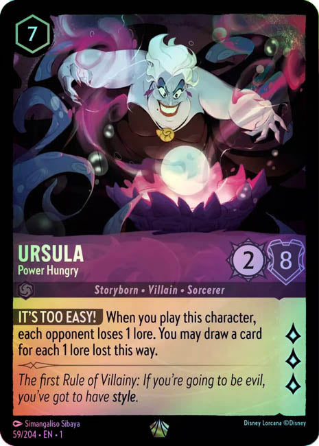 Lorcana TFC - Ursula: Power Hungry Secondary image