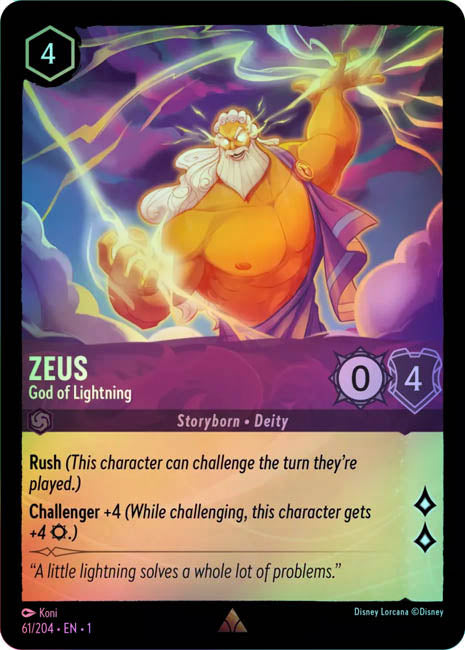 Lorcana TFC - Zeus: God of Lightning Secondary image
