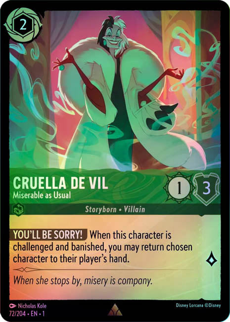 Lorcana TFC - Cruella De Vil: Miserable As Usual Secondary image