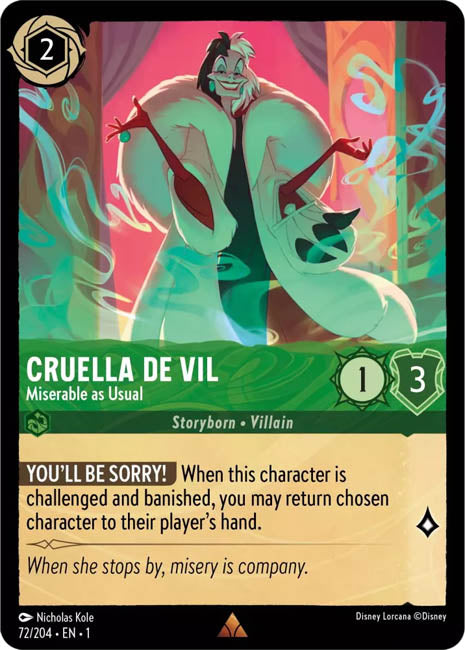 Lorcana TFC - Cruella De Vil: Miserable As Usual Main image