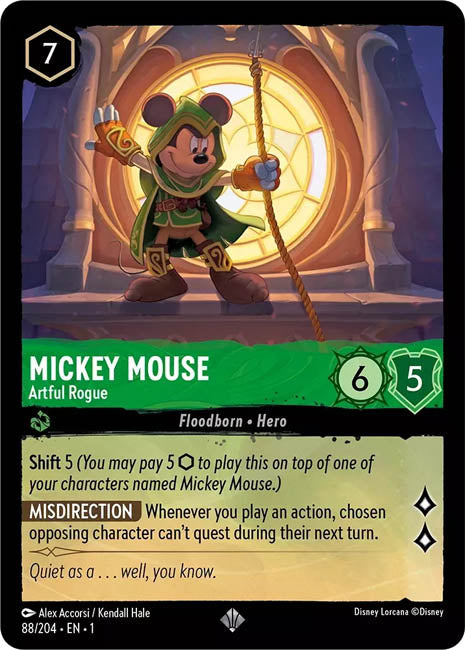 Lorcana TFC - Mickey Mouse: Artful Rogue Main image