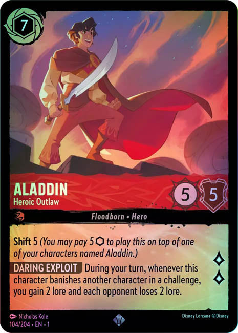 Lorcana TFC - Aladdin: Heroic Outlaw Secondary image