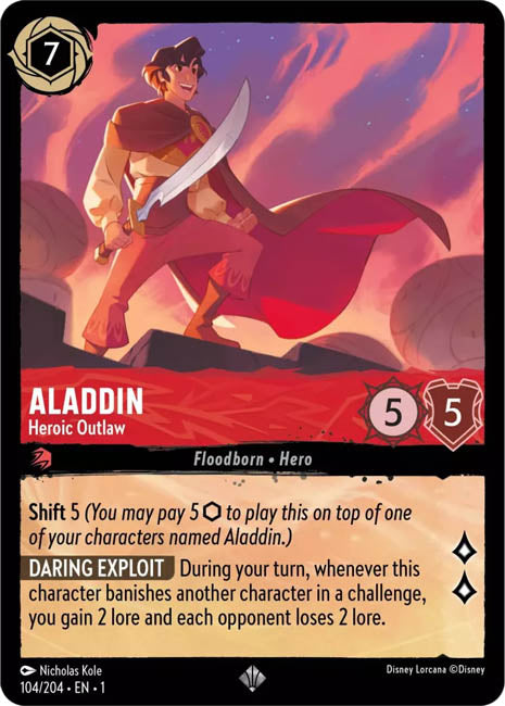 Lorcana TFC - Aladdin: Heroic Outlaw Main image