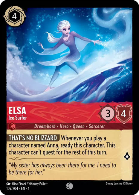 Lorcana TFC - Elsa: Ice Surfer Main image