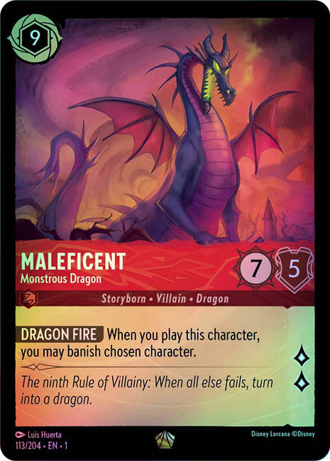 Lorcana TFC - Maleficent: Monstrous Dragon Secondary image