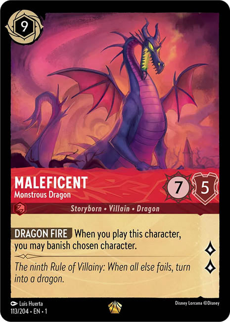 Lorcana TFC - Maleficent: Monstrous Dragon Main image