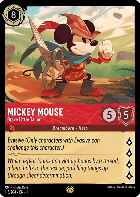Lorcana TFC - Mickey Mouse: Brave Little Tailor Main image
