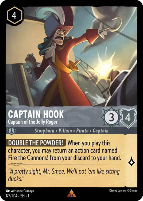 Lorcana TFC - Captain Hook: Captain of the Jolly Roger Main image
