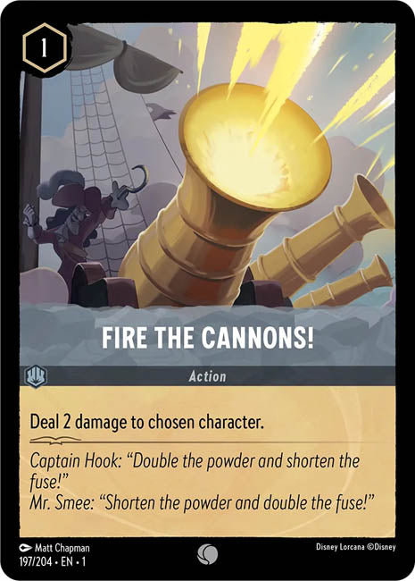 Lorcana TFC - Fire The Cannons! Main image