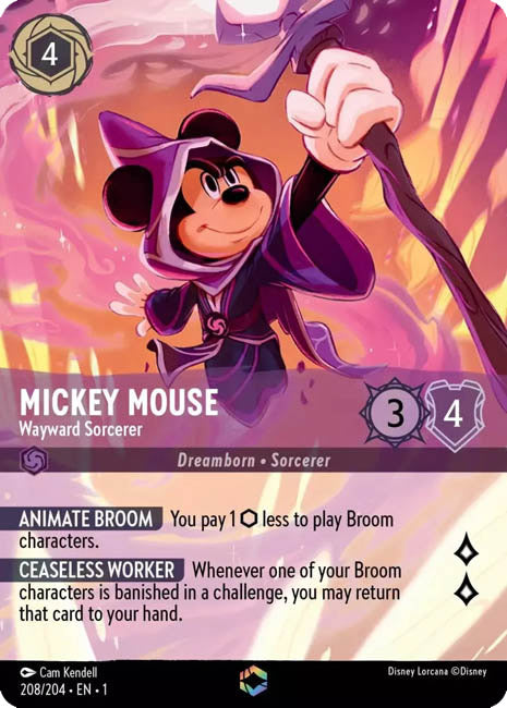 Lorcana TFC - Enchanted Mickey Mouse: Wayward Sorcerer Main image
