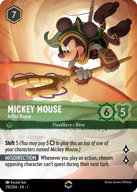 Lorcana TFC - Enchanted Mickey Mouse: Artful Rogue Main image
