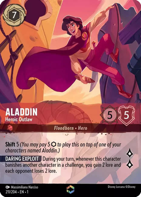 Lorcana TFC - Enchanted Aladdin: Heroic Outlaw Main image